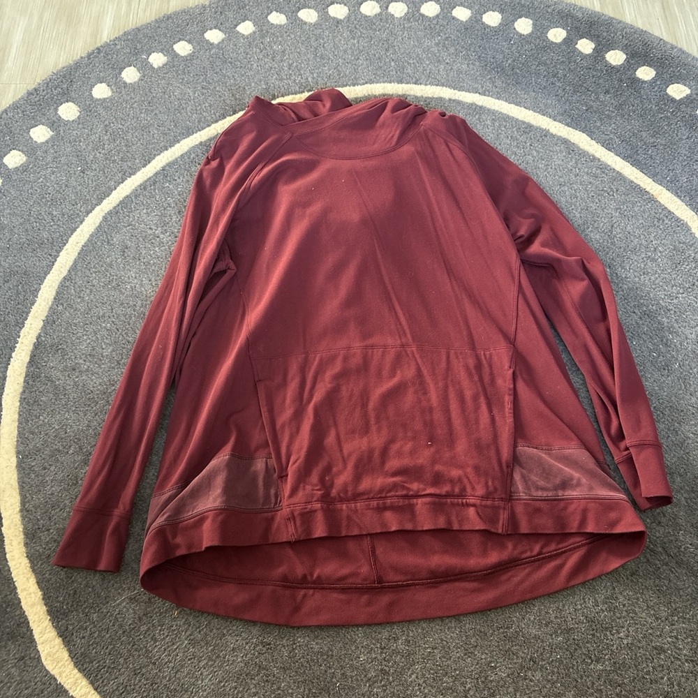 Lululemon Athletica Maroon Long Sleeve Hoodie